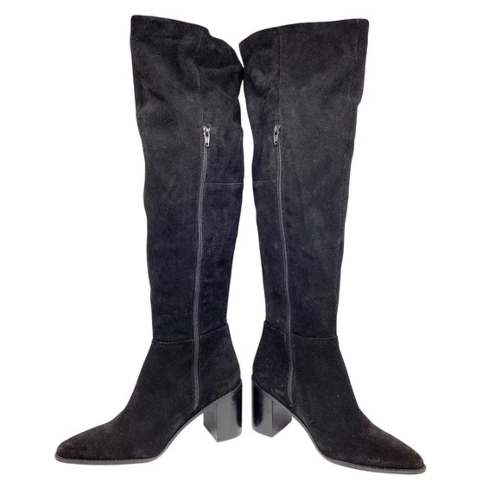 Seychelles Women's Black Soft Suede Over The Knee Boots Size 10‎